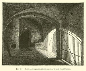 Teil der Cagnards, endend unter der Brücke Saint-Charles