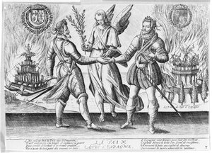 Frieden mit Spanien, 1598 von French School