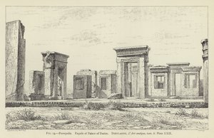 Persepolis, Fassade des Palastes von Darius von French School