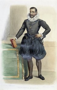Philippe de Mornay, Herr von Plessis Marly, genannt Duplessis Mornay, französischer Staatsmann (1549-1623). - in „Le Plutarque francais“, Ed. Mennechet von French School