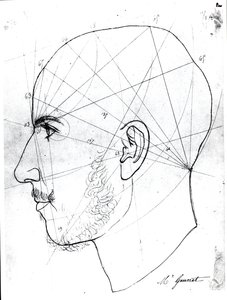 Phrenologische Studie, aus einem Manuskript von Doktor Philippe Jean Pelletan