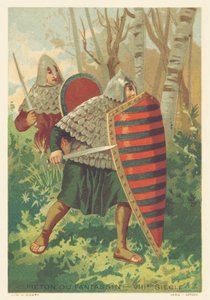 Fußsoldat im 8. Jahrhundert von French School