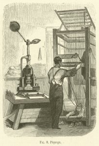Piquage (Gravur) von French School