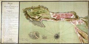 Plan von Granville, für das Jahr IV der Republik (1796) von French School