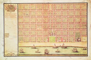 Plan von New Orleans, 1738 von French School