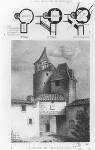 Plan des Tour de Montaigne, in Saint-Michel-de-Montaigne