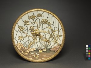 Plakette, hergestellt von der Firma Veuve Ferdinand Duvinage, verkauft von Alphonse Giroux, ca. 1880