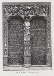 Portal des Jüngsten Gerichts, Notre Dame de Paris von French School