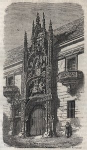 Porte du Palais Ducal de Nancy (Palais des Ducs de Lorraine) (1502-1512) - Gravur in „Histoire de France“ von Victor Duruy (1811-1894) - 1882 von French School