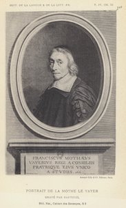 Porträt von La Mothe Le Vayer (Lithographie) von French School