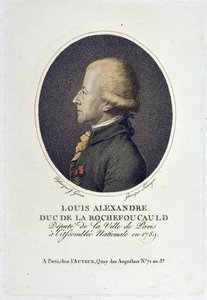 Porträt von Louis Alexandre de la Rochefoucauld, Herzog von Enville (D