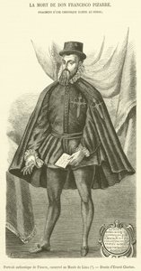 Authentisches Porträt von Pizarro, aufbewahrt im Museum von Lima