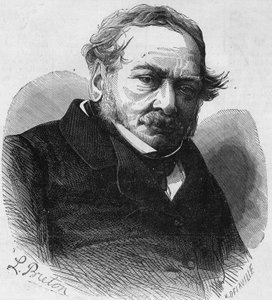 Porträt von Paul de Kock (1793-1871), französischer Romancier und Dramatiker. Gravur in „Le Monde Illustré“ Nr. 601 vom 17. Oktober 1868. von French School