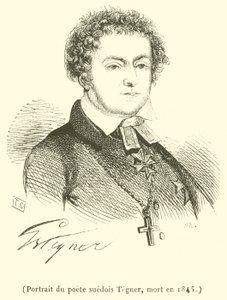 Porträt des schwedischen Dichters Tegner, gestorben 1845 von French School