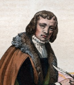 Porträt von Alain Chartier (1385-1430), französischer Dichter und politischer Schriftsteller von French School