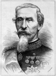 Porträt von Alfonso Ferrero de La Marmora (Lamarmora) (1804-1878), General und italienischer Politiker. Gravur in „Le Monde Illustré“ Nr. 1085 vom 19. Januar 1878 von French School
