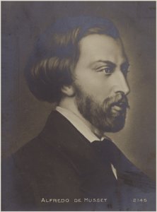 Porträt von Alfred de Musset von French School