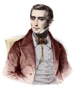 Porträt von Augustin Eugene Scribe (1791-1861), französischer Romanautor - Porträt von Eugene Scribe (1791-1861), französischer Autor von Sittenkomödien von French School