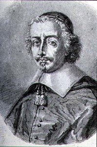 Porträt von Kardinal Mazarin (1602-61) (Stich) von French School