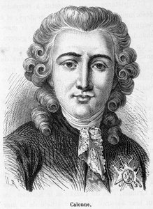 Porträt von Charles Alexandre de Calonne (1734-1802) - in „Histoire de France“ von Henri Martin von French School