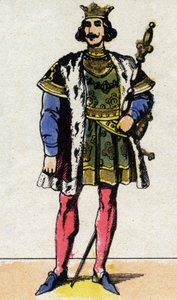 Porträt von Karl IV. der Schöne (1294-1328), König von Frankreich.