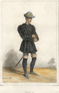 Porträt von Karl VII. (1403-1461), König von Frankreich.