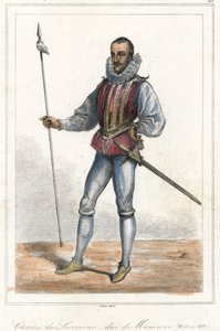 Porträt von Charles de Lorraine, Herzog von Mayenne (1554-1611), französischer Prinz. Nach Henri, Herzog von Guise, war er Anführer der Liga (1589).