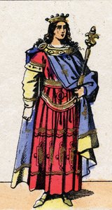 Porträt von Clovis III., König der Franken