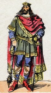 Porträt von Chlodwig I., König der Franken von French School