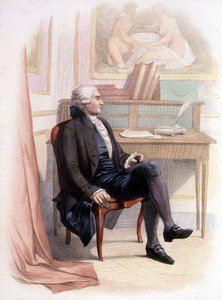 Porträt von Condorcet - in „Le Plutarque Français“. von French School
