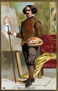 Porträt von Diego Rodriguez de Silva y Velazquez (1599-1660). Chromolithografie des späten 19. Jahrhunderts