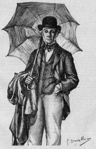 Porträt von Ernest Legouve (1807-1903), französischer Dichter, Romanautor und Dramatiker, Mitglied der Académie Française. Gravur in „La gazette du dimanche“ vom 9. Januar von French School