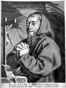 Porträt von Pater Joseph (1577-1638), Prediger der Kapuziner. von French School