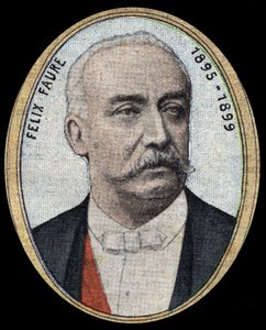 Porträt von Felix Faure (1841-1899), Industrieller und Politiker, gemäßigter Republikaner, er wurde Präsident der Republik von 1895 bis 1899 von French School