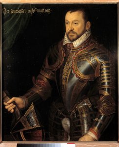 Porträt von François I., Herzog von Montmorency, Marschall von Frankreich (1530-1579) in Rüstung