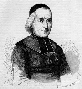 Porträt von François Joseph Le Brotier (1799-1885), Bischof von Montpellier. Gravur in „Le Monde Illustré“ Nr. 237 vom 26. Oktober von French School