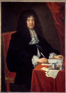 Porträt von Francois Michel Le Tellier, Marquis de Louvois (1639 - 1691), französischer Politiker. Anonymes Gemälde des 17. Jahrhunderts. Museum von Versailles. von French School