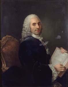 Porträt von Francois Quesnay (1694-1774), Arzt von Louis XV und Physiokrat, nach 1743 (Öl auf Leinwand) von French School