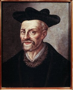 Porträt von Francois Rabelais von French School