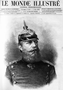 Porträt von Friedrich III. von Preußen (1831-1888) in „Die illustrierte Welt“ 1888