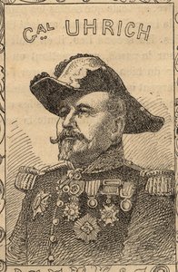 Porträt des französischen Generals Jean-Jacques Uhrich - 1870-71 (Gravur) von French School