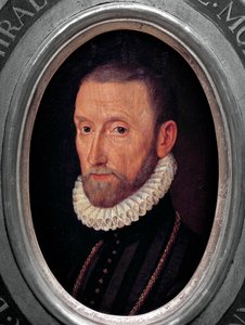 Porträt von Gaspard de Coligny, Admiral von Frankreich (1519-1572) Gemälde der französischen Schule