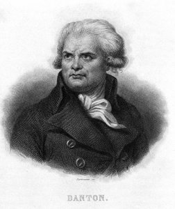 Porträt von Georges Jacques Danton (1759 - 1794) - in „Revolution française“ von Thiers. 19. Jahrhundert von French School