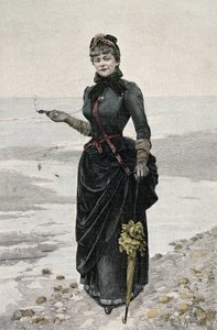 Porträt von Gyp (Sibylle Gabrielle Marie Antoinette Riquetti de Mirabeau, Gräfin von Martel de Janville) (1849-1932), französische Schriftstellerin von French School