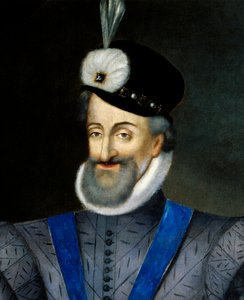 Porträt von Heinrich IV., König von Frankreich (Detail) von French School