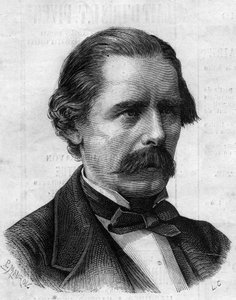 Porträt von Henry Thompson (1820-1904), englischer Arzt, Chirurg von Napoleon III. Gravur in „Le Monde Illustré“ Nr. 825 vom 1. Februar 1873.