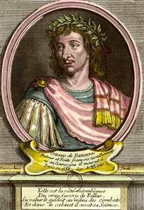 Porträt von Hercules Savinien von Cyrano de Bergerac (1619 - 1655) französischer Schriftsteller. von French School