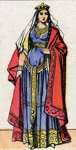 Porträt von Ingonde, Königin der Franken, Ehefrau von König Chlothar I.