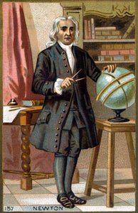 Porträt von Isaac Newton (1642-1727) von French School
