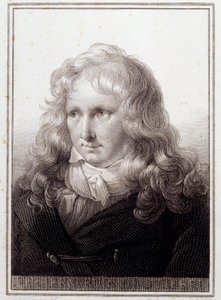 Porträt von Jacques Henri Bernardin de Saint-Pierre (1737-1814), französischer Schriftsteller. Anonyme Gravur des 18. Jahrhunderts. Paris, Bibliothek der Sorbonne von French School